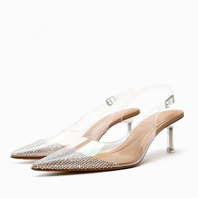 Zara Clear pump – pinkmanor - Main Image