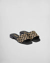 Prada embroidered slides