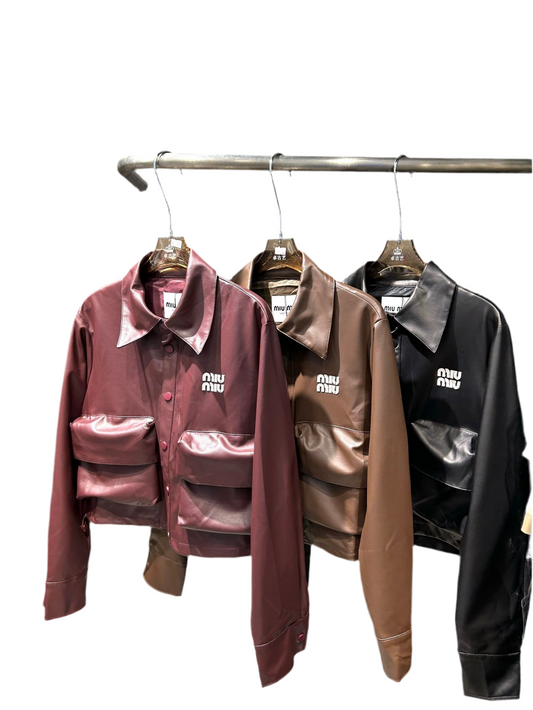 Miu leather jacket
