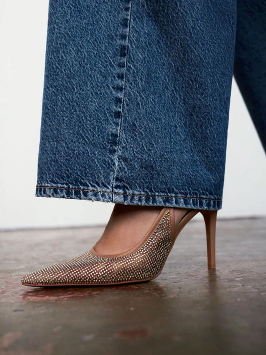 Zara mesh stilettos