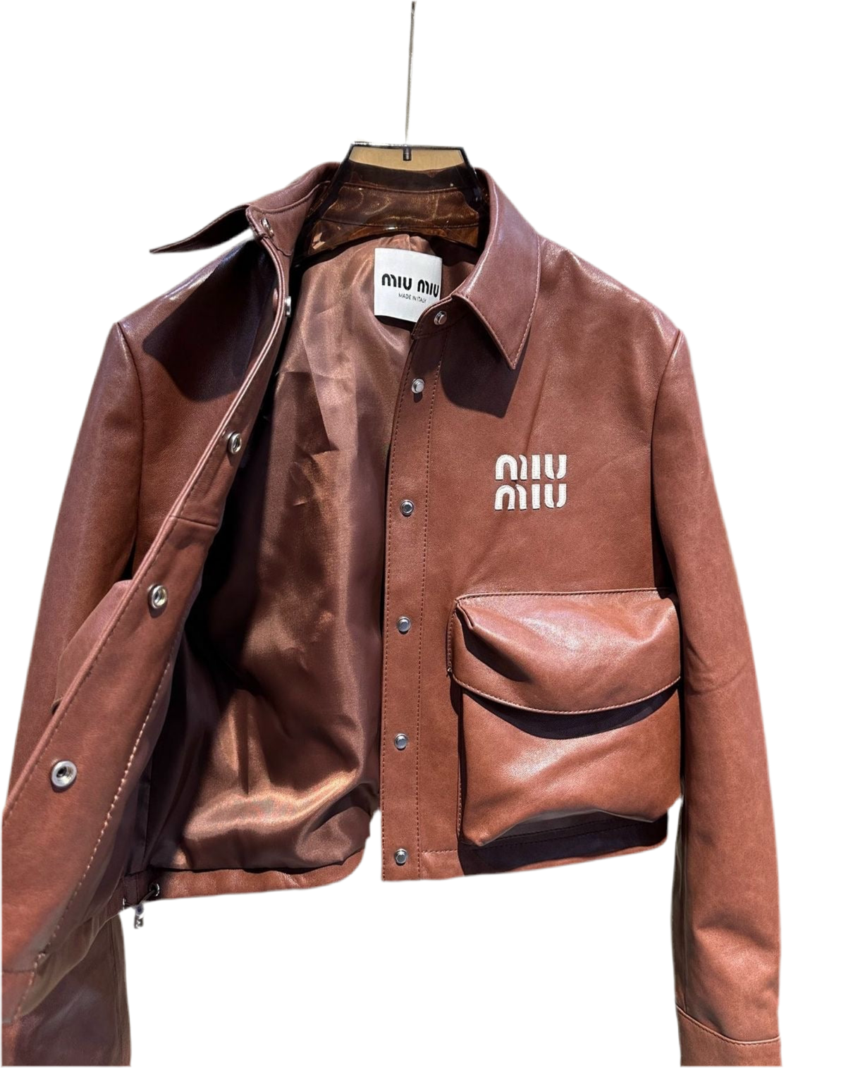 Miu leather jacket