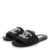 Chanel raffia slides