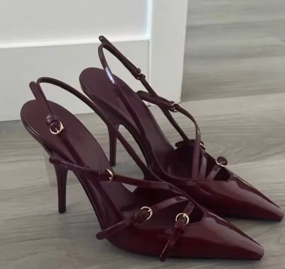 Strappy Miu heels