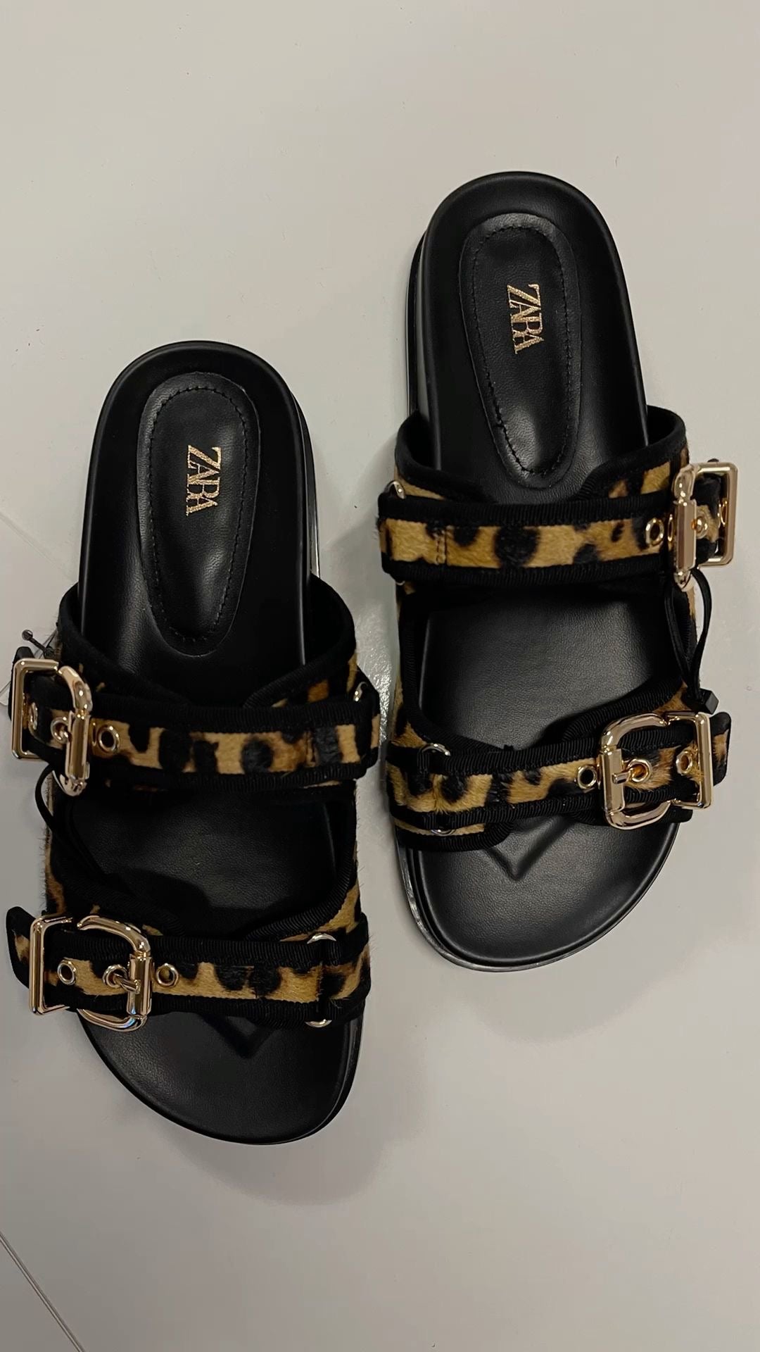 Zara leopard sandals