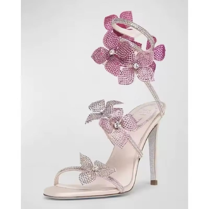 Jewelled Flower heels