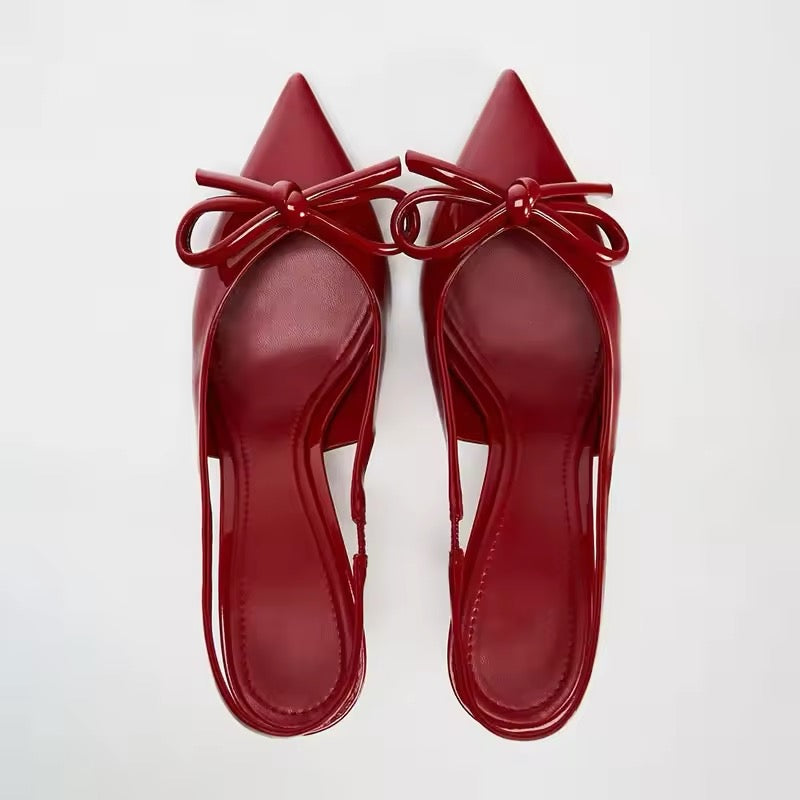 Burgundy Zara heels
