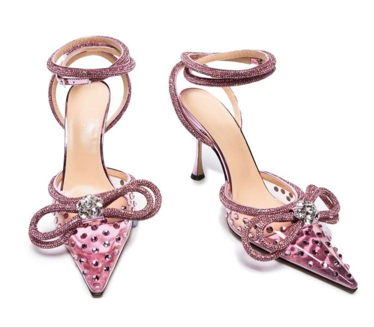 Crystal Bow Pumps