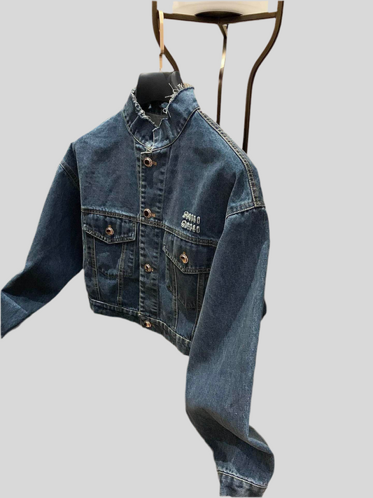 Miu denim jacket Cropped