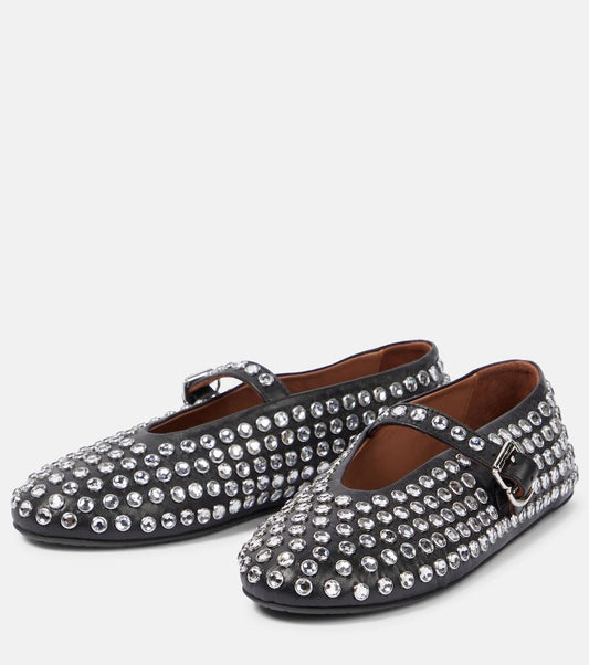 Ballet rhinestone flats
