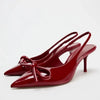 Burgundy Zara heels