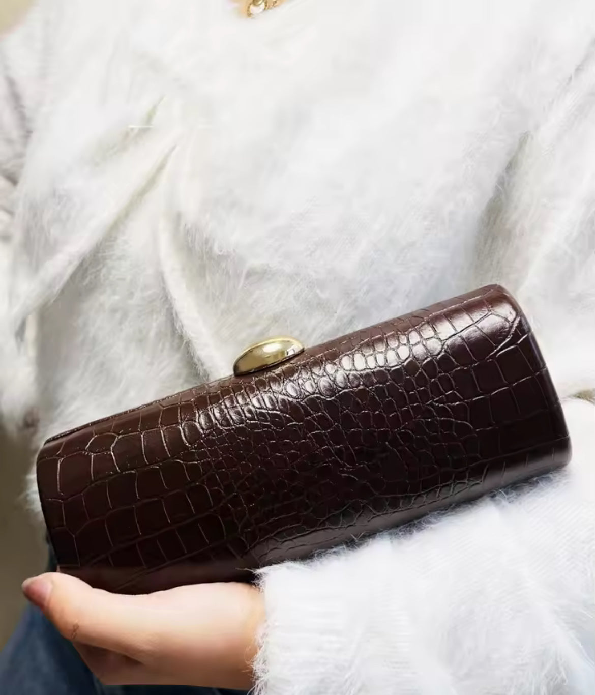 Crocodile Lipstick clutch