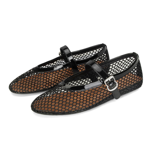 Mesh Ballet flats