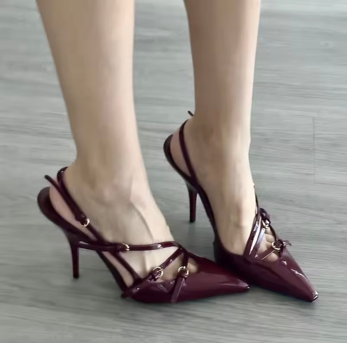 Strappy Miu heels