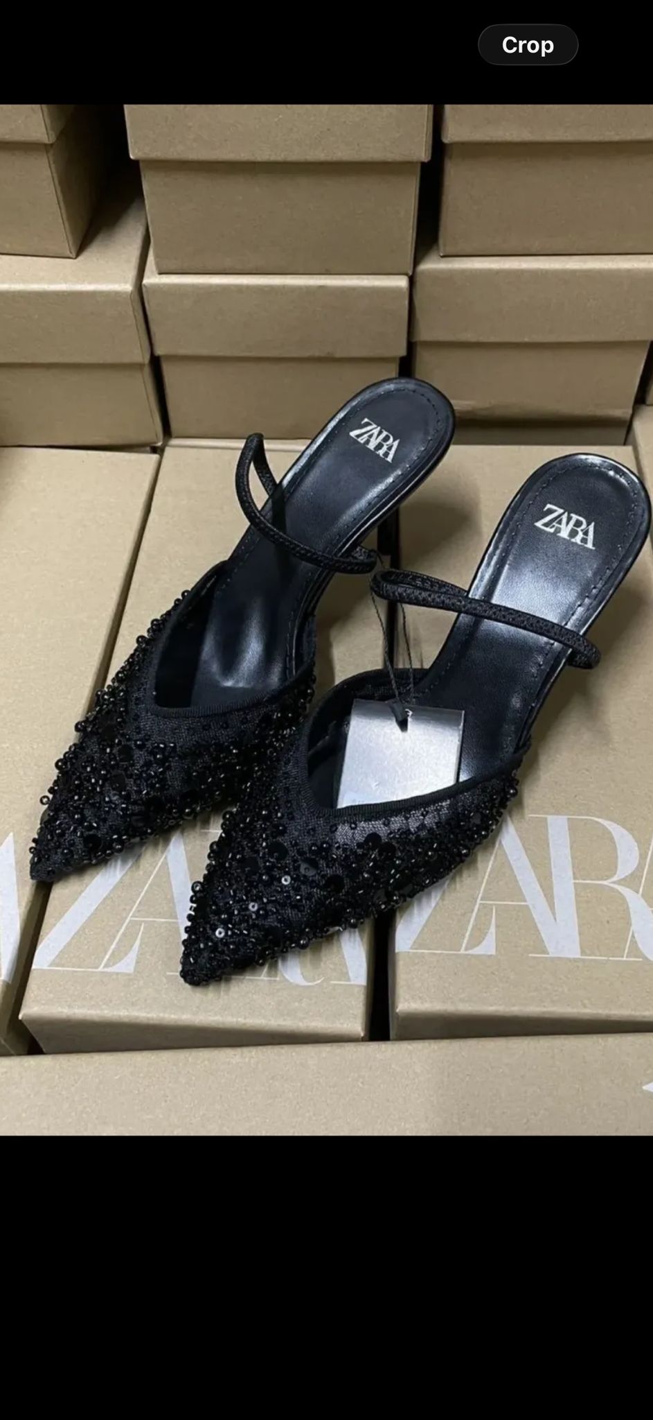 Zara Beaded heel