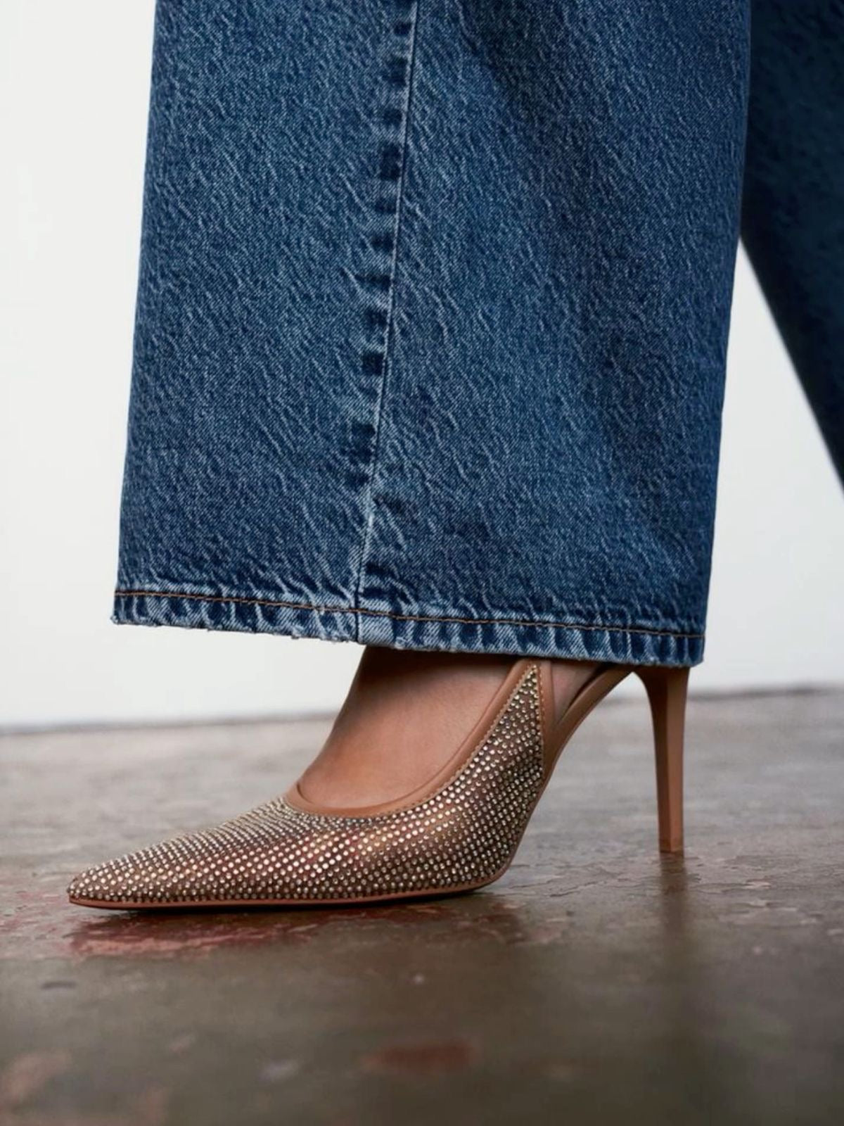 Zara mesh stilettos