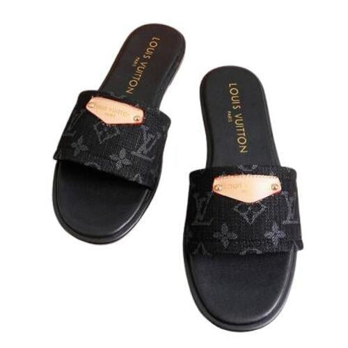 Louis Vuitton Denim Slides