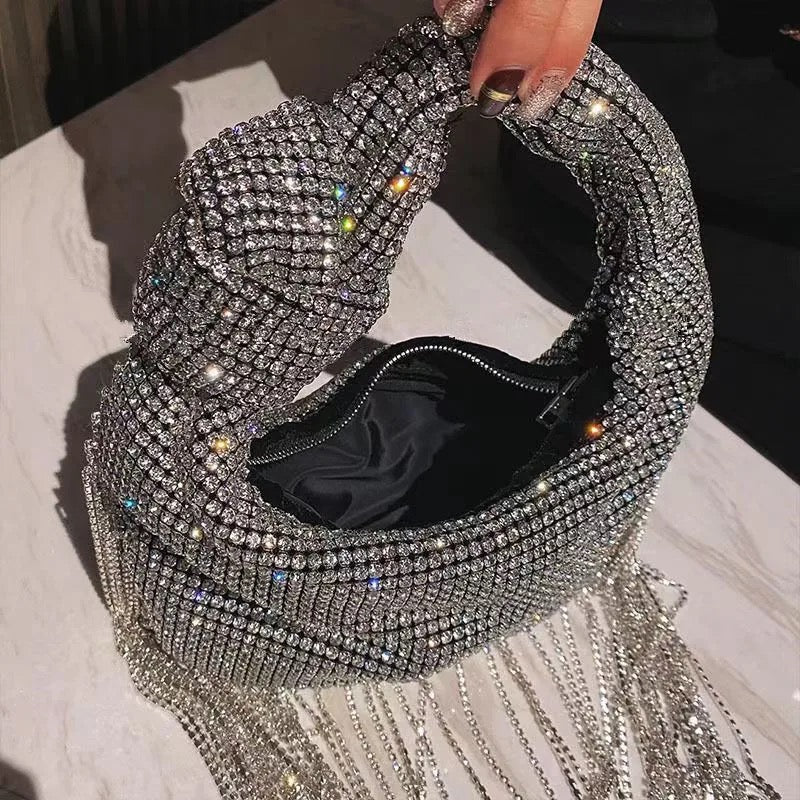 Tassel flap purse