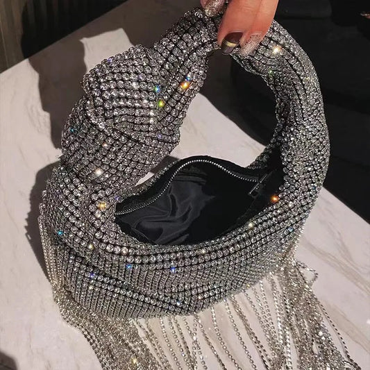 Tassel flap purse