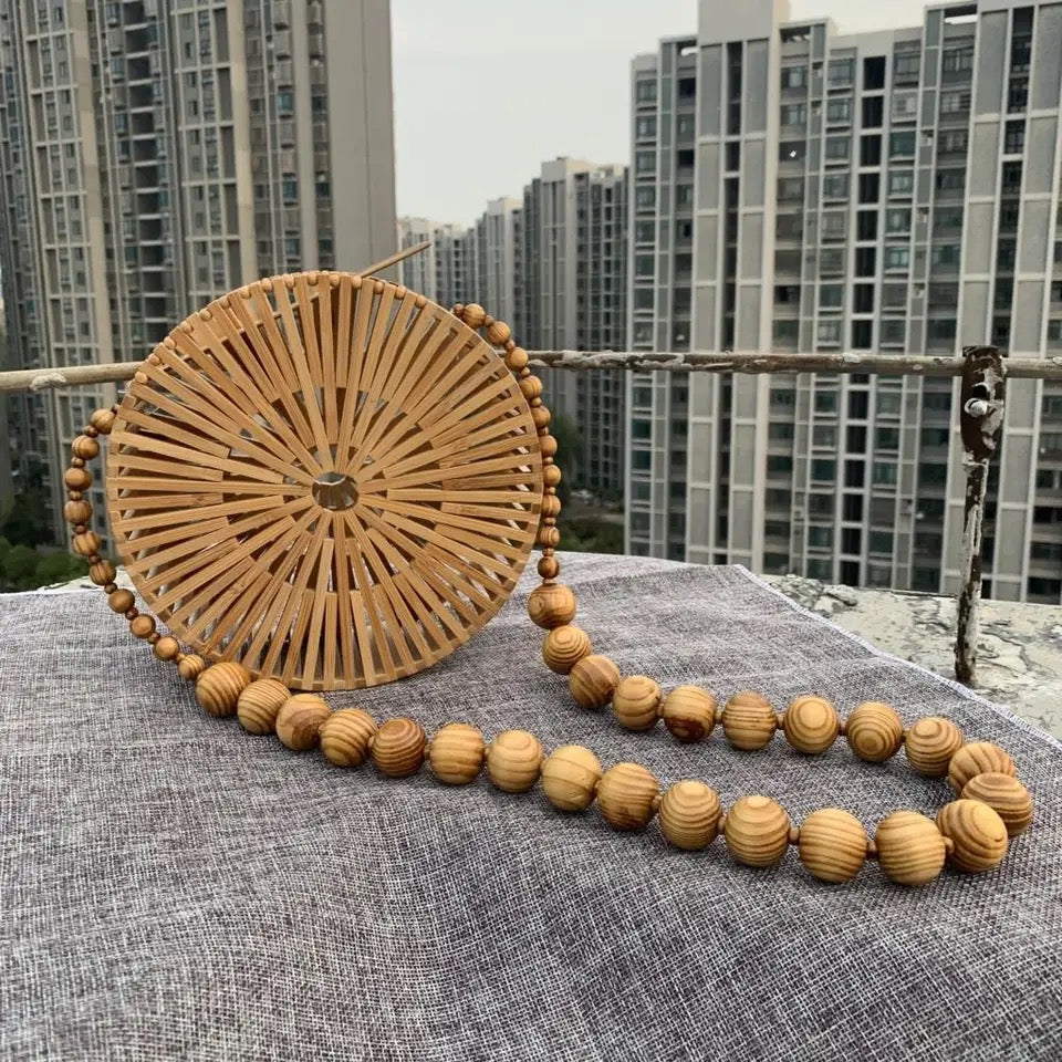 Wheel bamboo bag