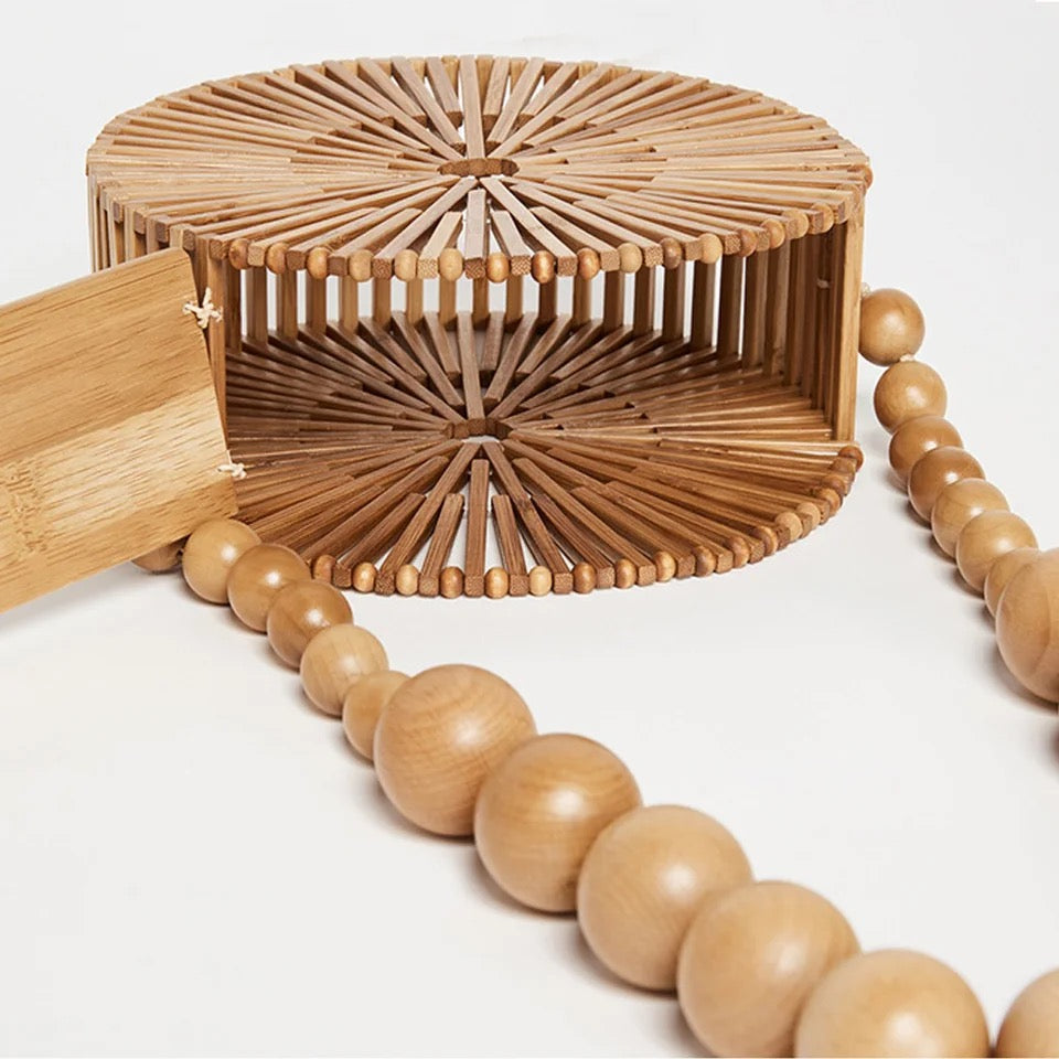 Wheel bamboo bag